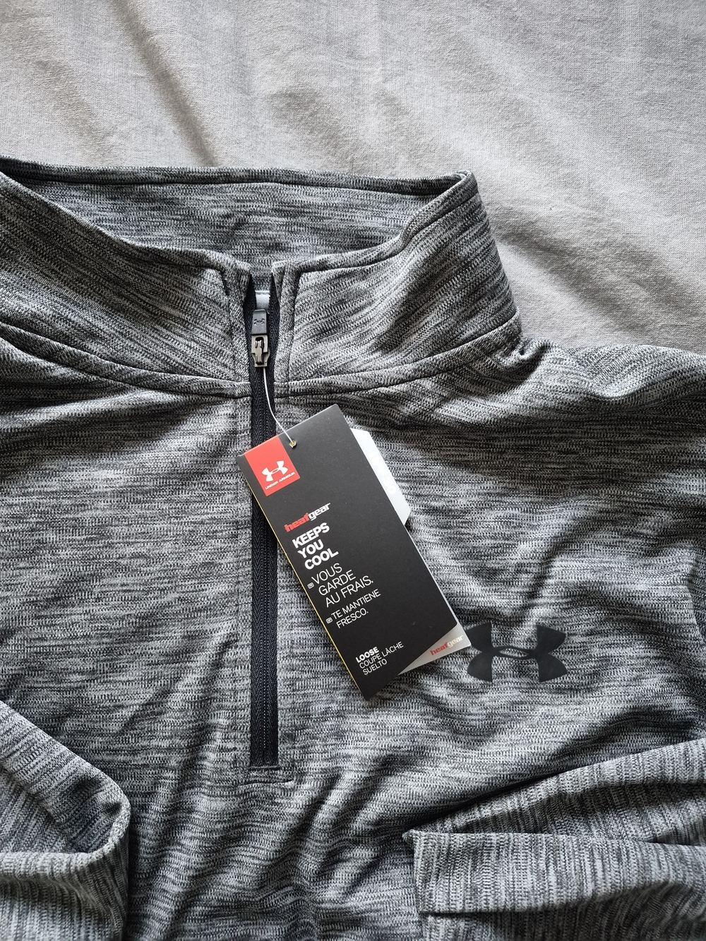 Under Armour Women's Grey Quarter-Zip Performance Shirt